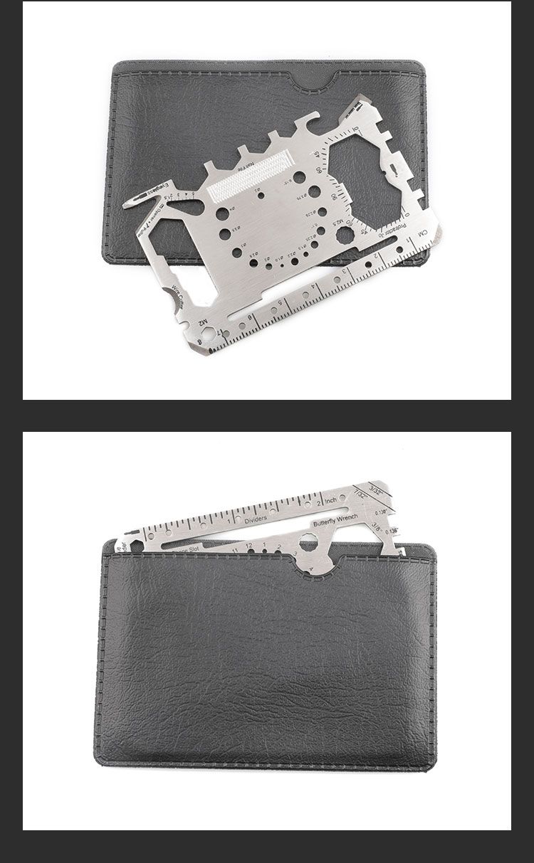 Stainless Steel Outdoor Multifunctional Card Tool Universal Utility_voghion.com