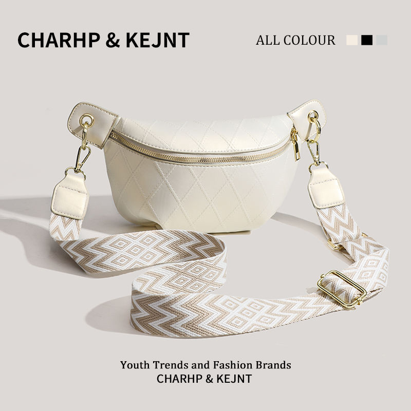 Borsa a mano CHARHP&KEJNT per donna 2024 nuova borsa casual da cintura con nicchia sul petto, borsa a tracolla diagonale a spalla singola_voghion.com