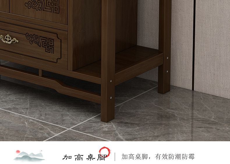 新中式高档供桌家用香案佛龛供台玄关台佛柜神台条案香案香火桌子 detail 11