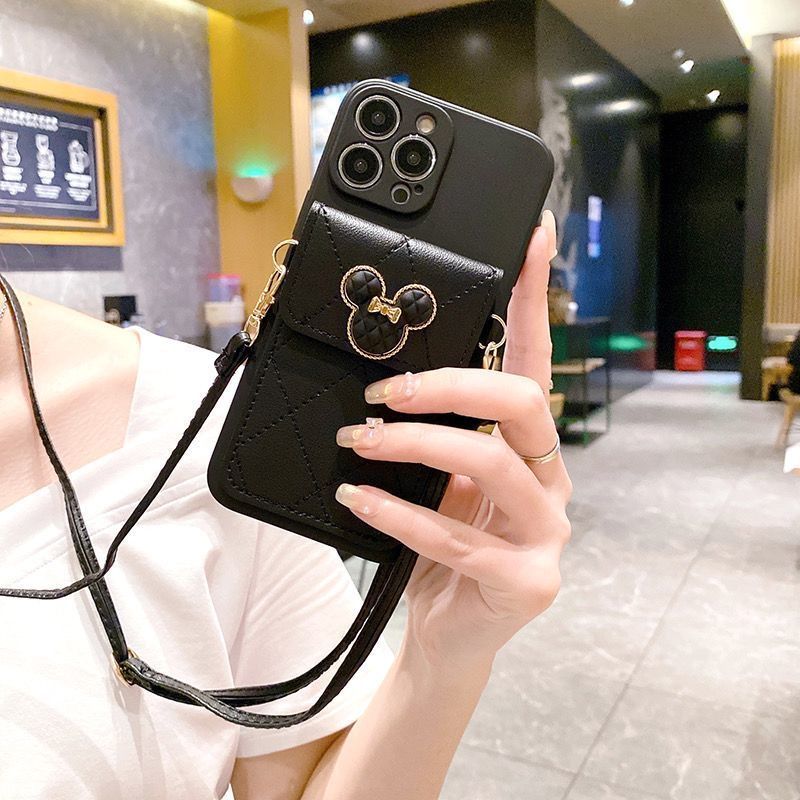 ins风米奇卡包iPhone14prom