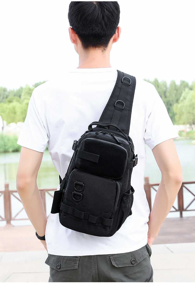 Wasserdichte Luya-Tasche, Schulterbrusttasche, multifunktionale Luya-Rutentasche, praktische Cross-Riding-Umhängetasche zum Outdoor-Angeln in Camouflage_voghion.com