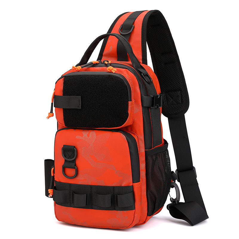Wasserdichte Luya-Tasche, Schulterbrusttasche, multifunktionale Luya-Rutentasche, praktische Cross-Riding-Umhängetasche zum Outdoor-Angeln in Camouflage_voghion.com