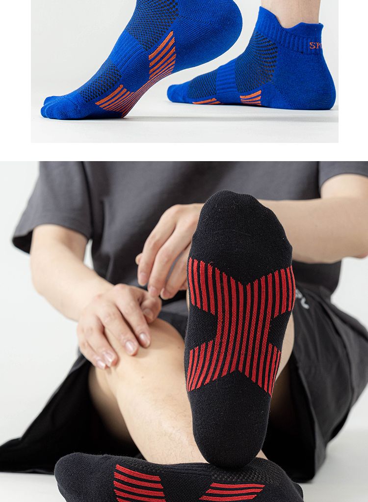 Professional Cotton Running Socks Breathable And Sweat Absorbent_voghion.com