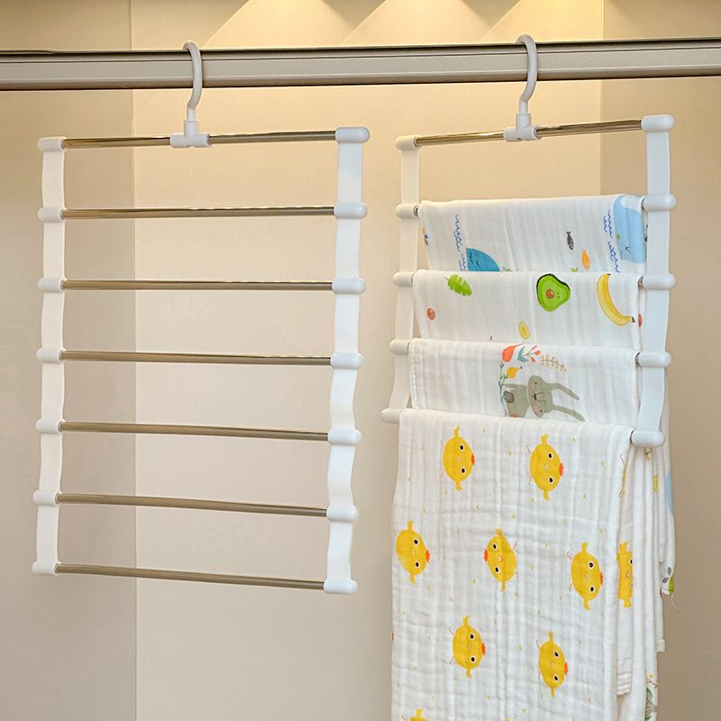 Bath Towel Storage Cotton Gauze Mesh Clothes Drying Rack Children's Wardrobe Organizer Hanger Home Bedroom_voghion.com