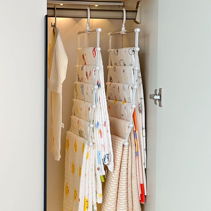 Bath Towel Storage Cotton Gauze Mesh Clothes Drying Rack Children's Wardrobe Organizer Hanger Home Bedroom_voghion.com