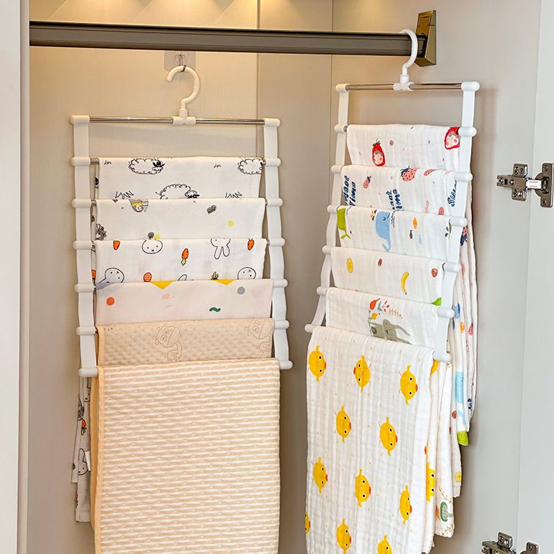 Bath Towel Storage Cotton Gauze Mesh Clothes Drying Rack Children's Wardrobe Organizer Hanger Home Bedroom_voghion.com