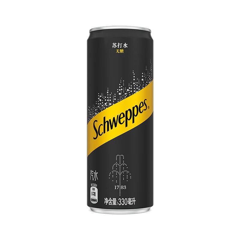 Schweppes 怡泉 无糖 苏打水 330ml*24听