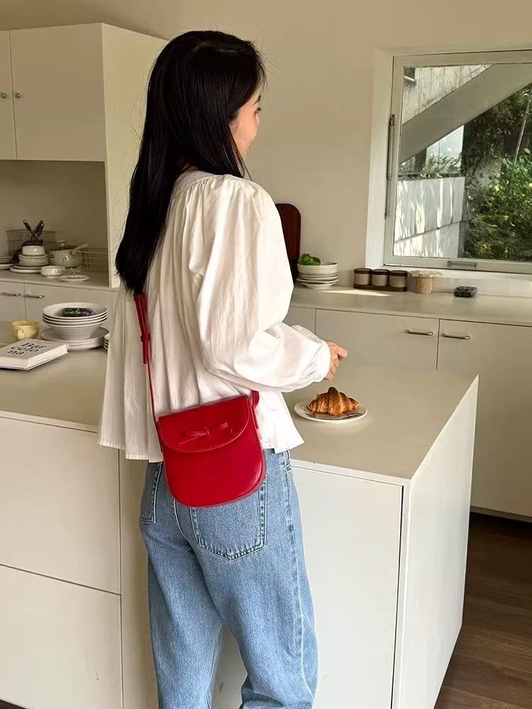 CHARHP&KEJNT Design Bogen Sattel Mode Vielseitig Single Schulter Crossbody Tasche Premium_voghion.com