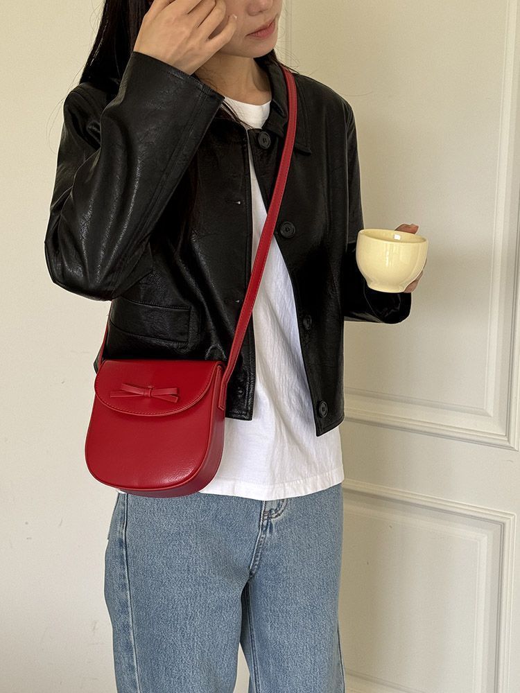 CHARHP&KEJNT Design Bogen Sattel Mode Vielseitig Single Schulter Crossbody Tasche Premium_voghion.com