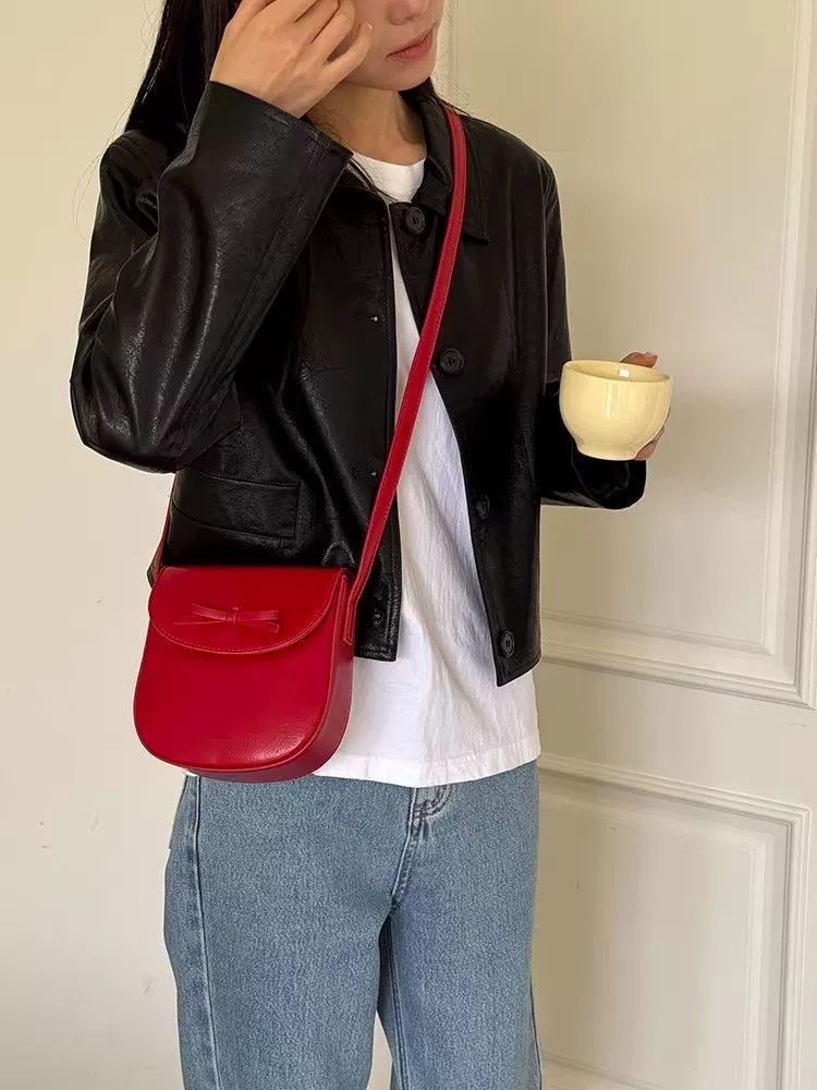 CHARHP&KEJNT Design Bogen Sattel Mode Vielseitig Single Schulter Crossbody Tasche Premium_voghion.com