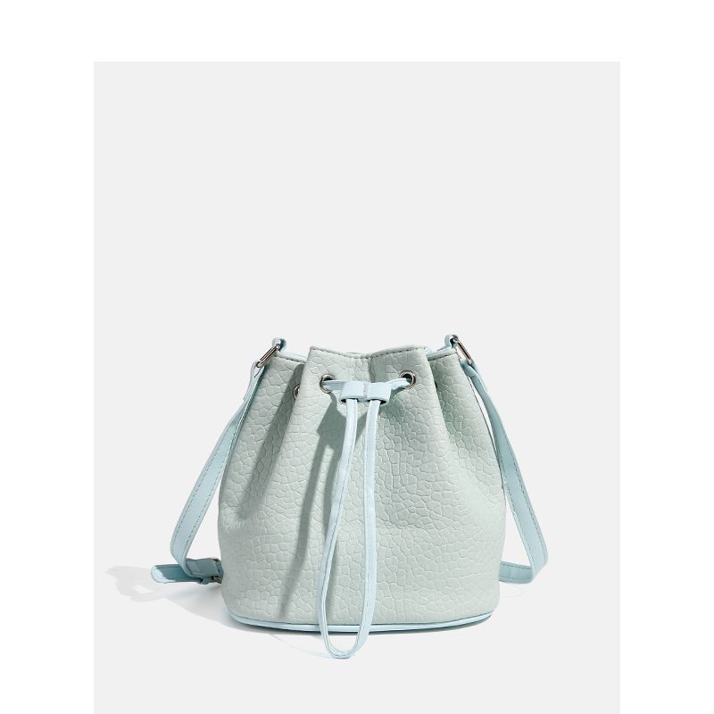 CHARHP&KEJNT Versatile Bucket Simple and Fresh Commuter Drawstring Single Shoulder Crossbody Bag_voghion.com