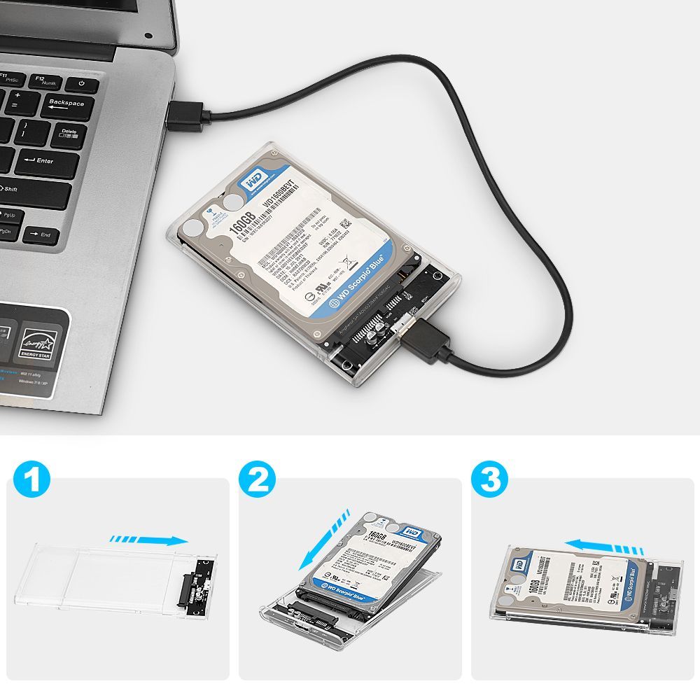 500G透明款能见内部结构2.5寸usb3.0 移动硬盘外置便携通用新款