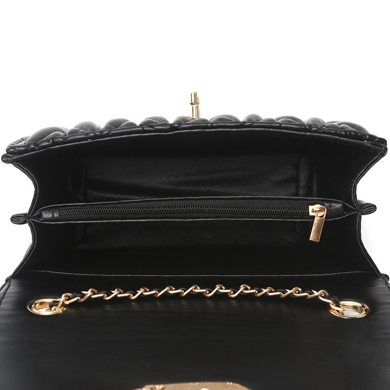 CHARHP&KEJNT borsa a tracolla singola versatile con tracolla piccola quadrata a catena da donna premium plissettata_voghion.com