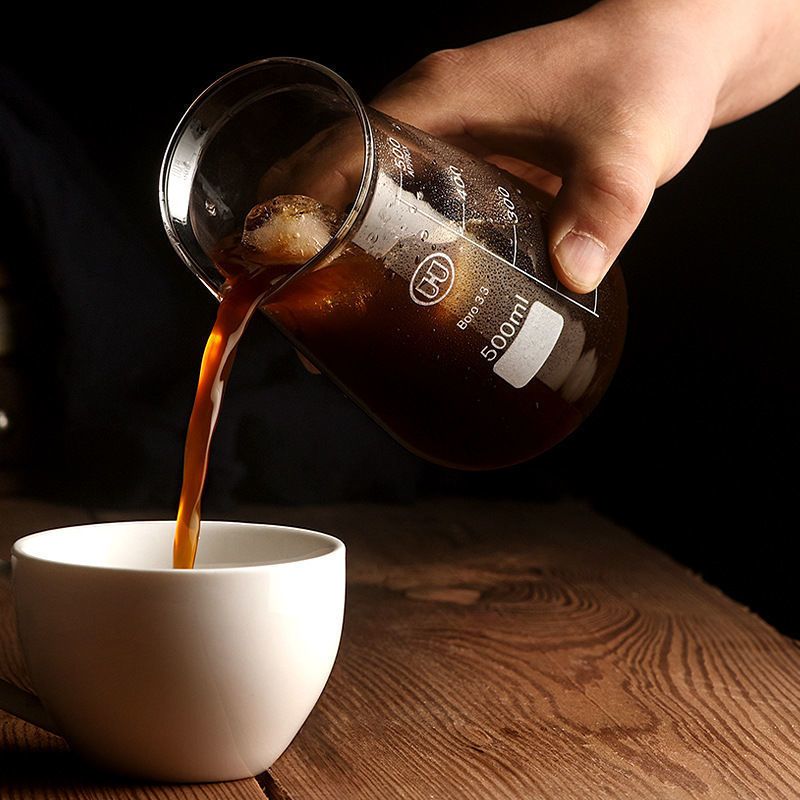Iced American Coffee Hand Brewed Hanging Ear Sharing Brewing Cold Infusion Pot Tasting Household Graduated Measuring Cup_voghion.com
