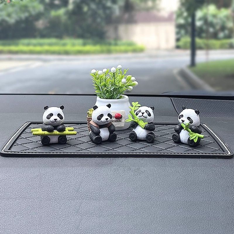 Carino piccolo panda creativo decorazione della console centrale interna dell'auto cartone animato_voghion.com