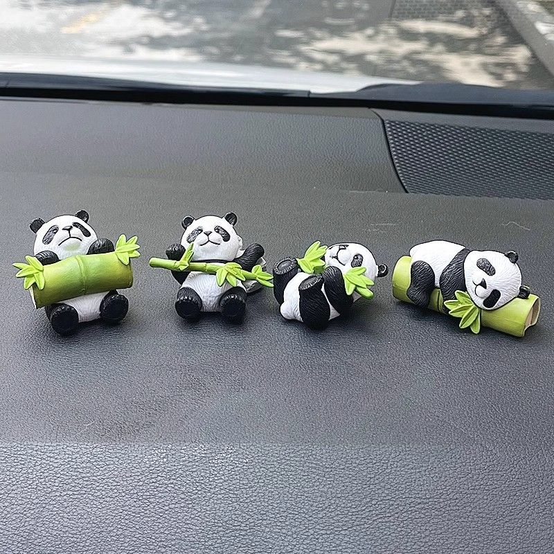 Carino piccolo panda creativo decorazione della console centrale interna dell'auto cartone animato_voghion.com