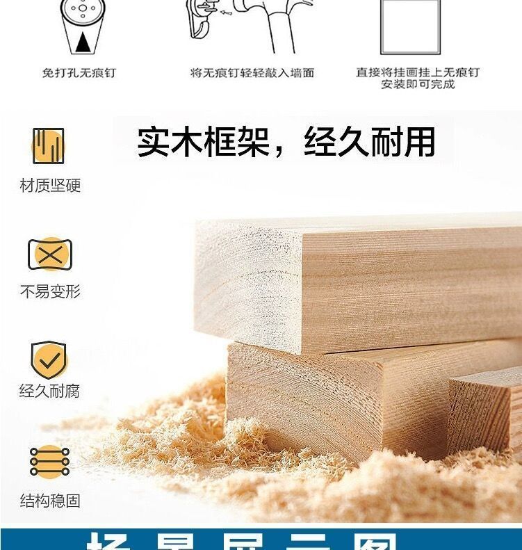结缘观音菩萨画像挂画莲花观音供奉阿弥陀佛客厅玄关装饰挂画 detail 1