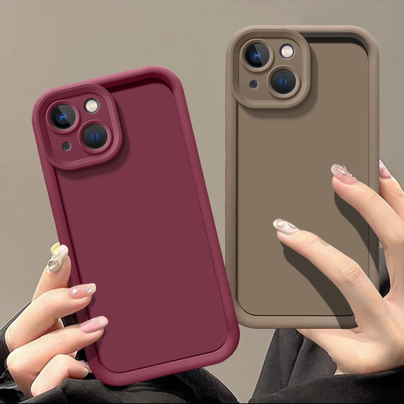 Tianyan Ladder iPhone 13 silikona pilna iepakojuma biezs, pret nokrišanu izturīgs tālruņa maciņš, vienkrāsains_voghion.com