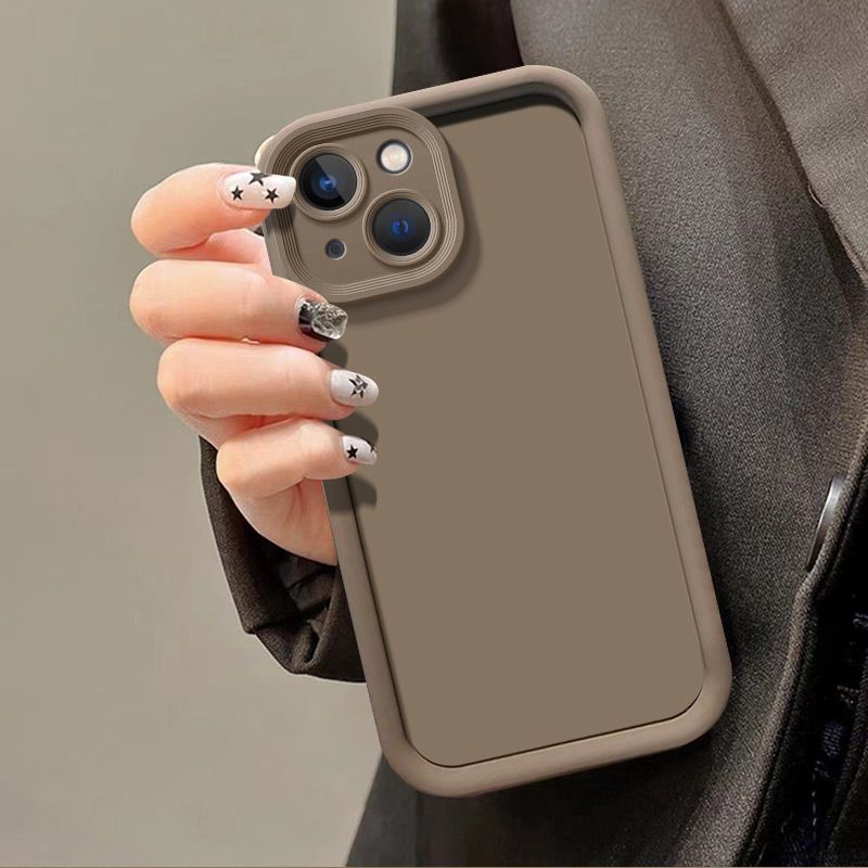 Tianyan Ladder iPhone 13 silikona pilna iepakojuma biezs, pret nokrišanu izturīgs tālruņa maciņš, vienkrāsains_voghion.com
