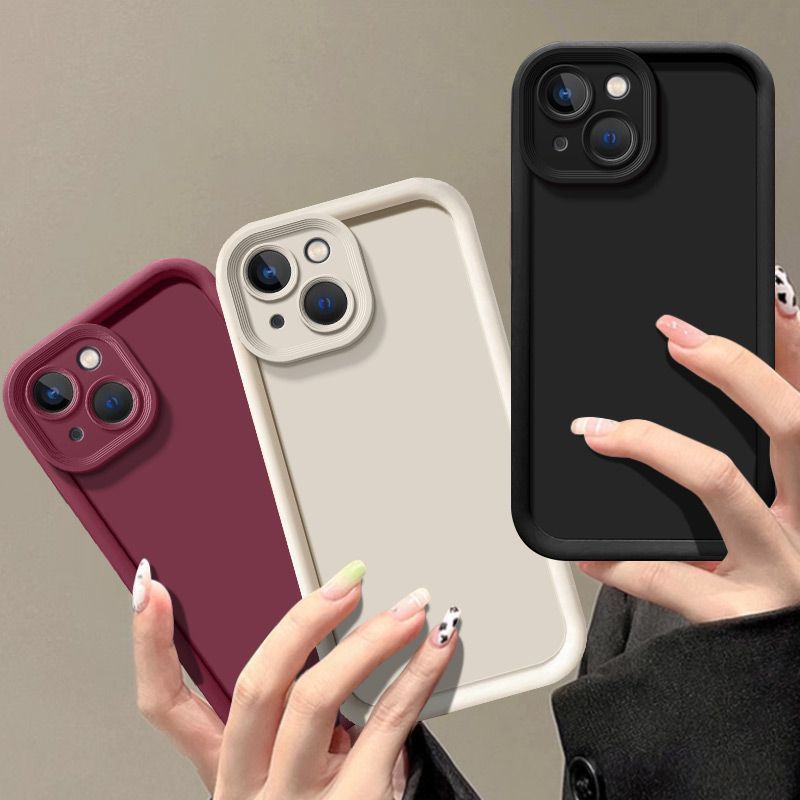Tianyan Ladder iPhone 13 silikona pilna iepakojuma biezs, pret nokrišanu izturīgs tālruņa maciņš, vienkrāsains_voghion.com