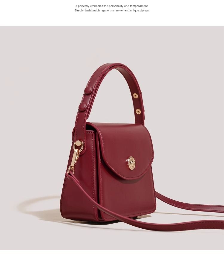 Bride wedding red niche, high-end feeling light luxury 2024 new single shoulder crossbody women's bag, underarm bag_voghion.com
