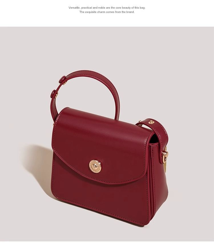Bride wedding red niche, high-end feeling light luxury 2024 new single shoulder crossbody women's bag, underarm bag_voghion.com