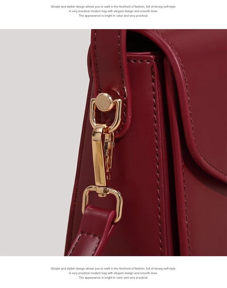 Bride wedding red niche, high-end feeling light luxury 2024 new single shoulder crossbody women's bag, underarm bag_voghion.com