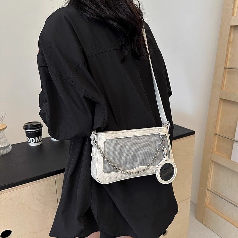 FOUR ONE Borsa a tracolla piccola quadrata trasparente da donna Spicy Wind Pain Sweet Cool Girl Heart_voghion.com
