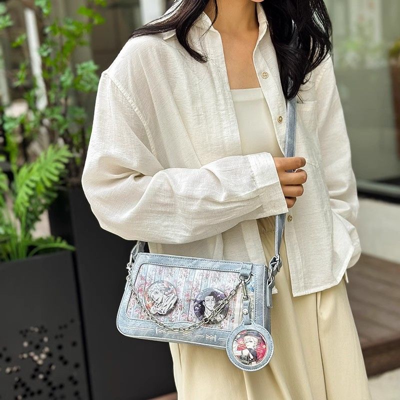 FOUR ONE Borsa a tracolla piccola quadrata trasparente da donna Spicy Wind Pain Sweet Cool Girl Heart_voghion.com