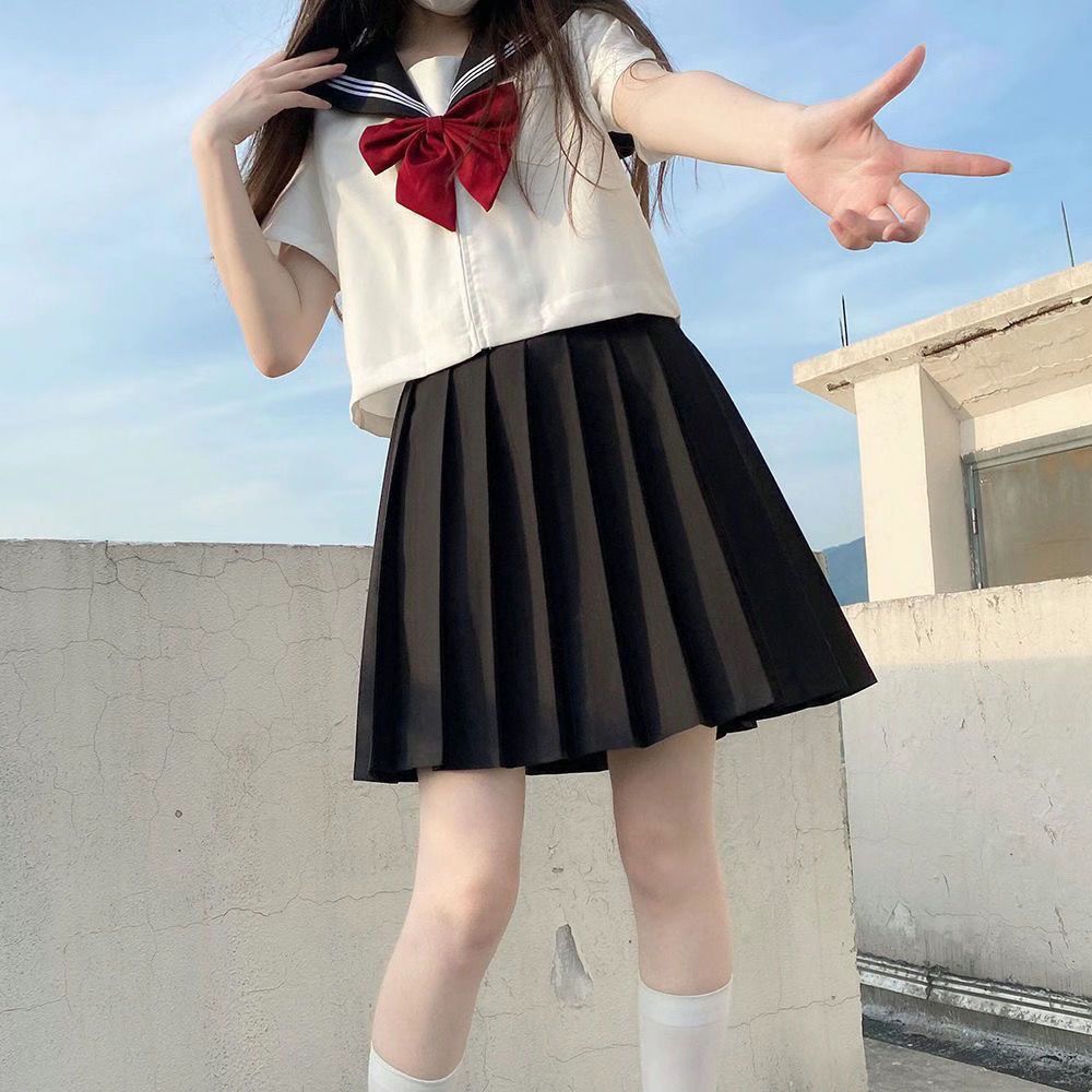 水手服日系甜美原创jk制服学生上衣韩版长短裙可爱学院校服套装