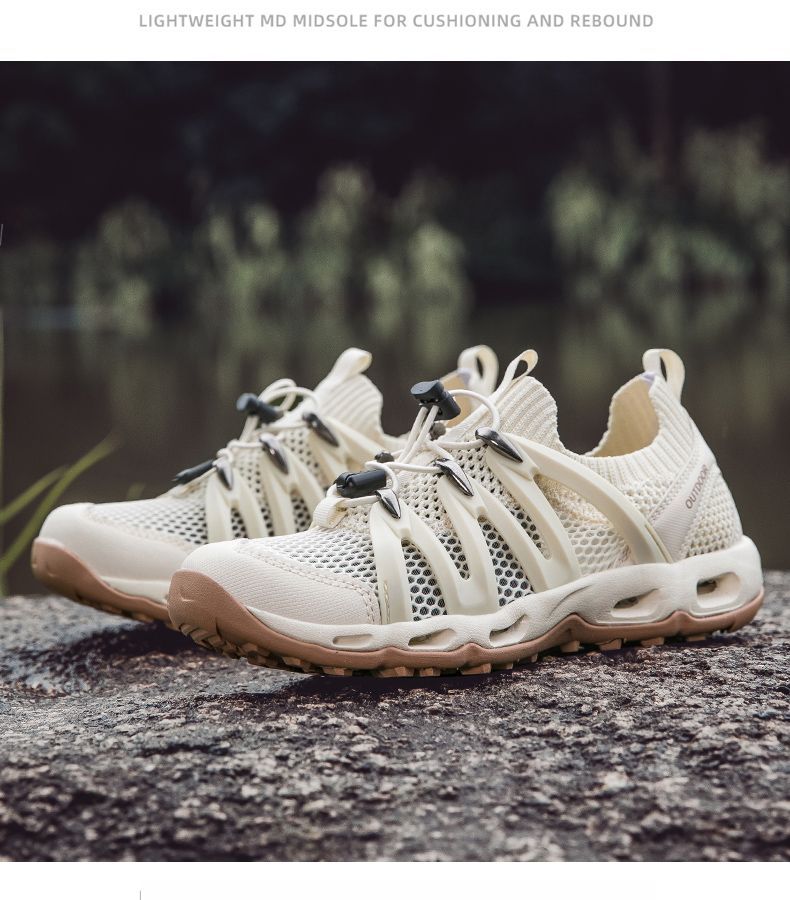 Scarpe da escursionismo traspiranti, anfibi con tomaia in rete_voghion.com