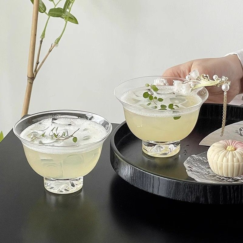 Chinese Mountain Viewing Wine National Style Kung Fu Tea Glass Atmosphere Cocktail High-end Coffee Drink Cup_voghion.com