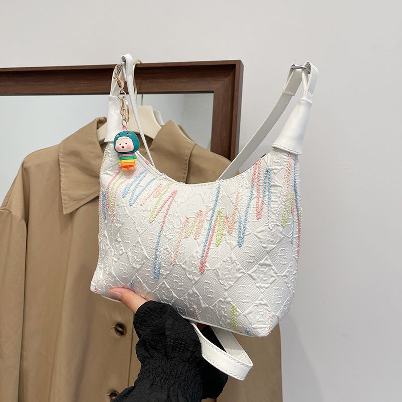 Canvas casual fashionable new style, single shoulder, large capacity, versatile commuting crossbody bag, tote_voghion.com