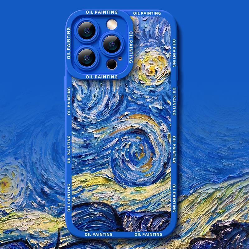 Gu Shanggu 15Promax Pouzdro na telefon Olejomalba č. 1 14 Proti pádu pro iPhone 13 Kompletní balení Barva Stříbrná 12 Měkké 11_voghion.com