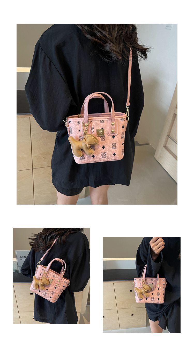 Borsa a secchiello donna alla moda con tracolla e manico_voghion.com