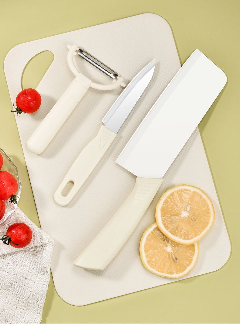 BODES Knife Includes Sharp Chopping Slicing Knife, And Household Cutting Board, A Two-in-one Complete Kitchen Peeler Set_voghion.com