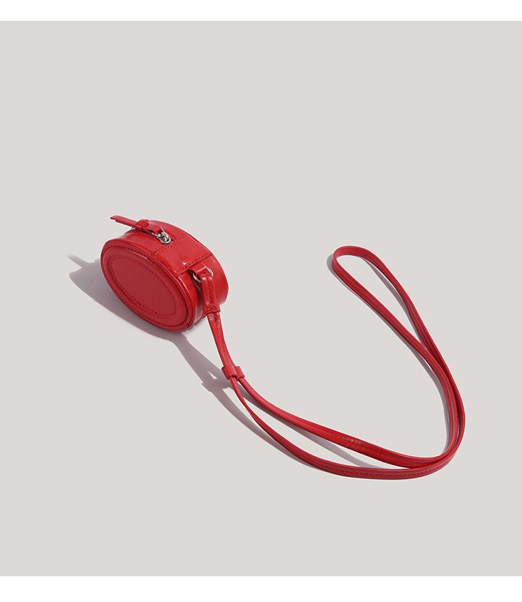 Geantă crossbody rotundă de lux CHARHP&KEJNT, tip cutie pentru bijuterii, nișă pentru ruj, geantă pentru chei versatilă_voghion.com