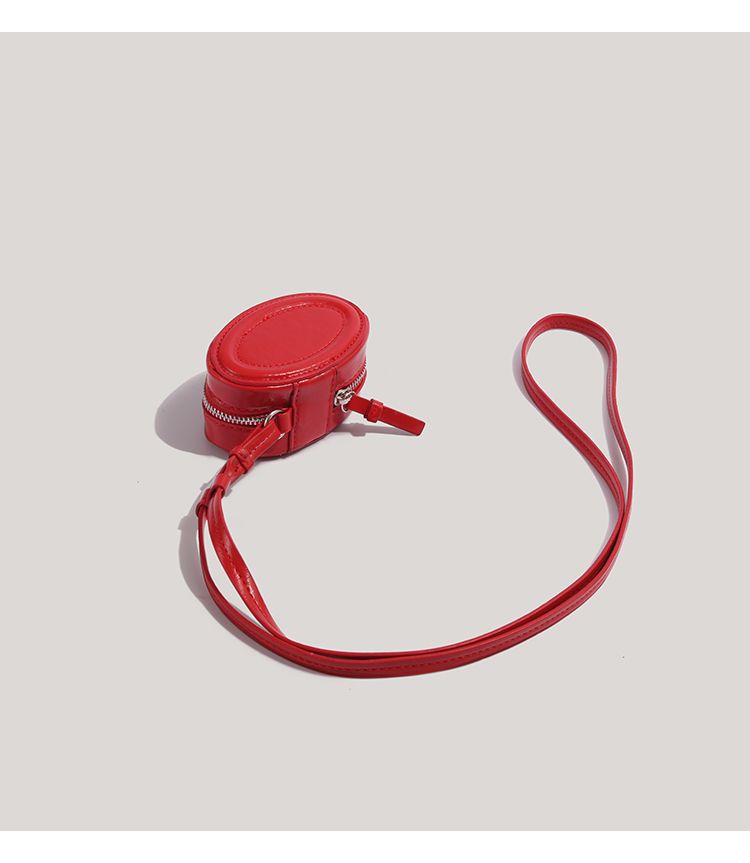 Geantă crossbody rotundă de lux CHARHP&KEJNT, tip cutie pentru bijuterii, nișă pentru ruj, geantă pentru chei versatilă_voghion.com