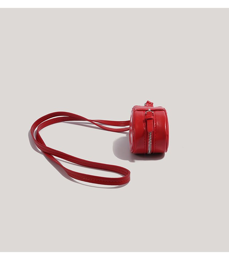 Geantă crossbody rotundă de lux CHARHP&KEJNT, tip cutie pentru bijuterii, nișă pentru ruj, geantă pentru chei versatilă_voghion.com