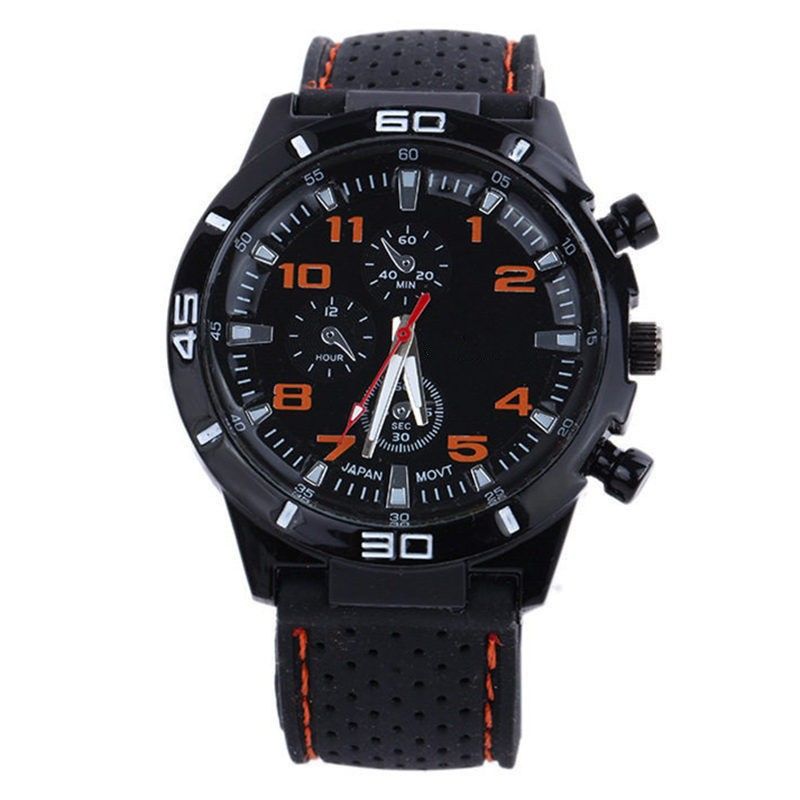 Men's Analog Quartz Watch With Stitched Design Fashionable Style_voghion.com