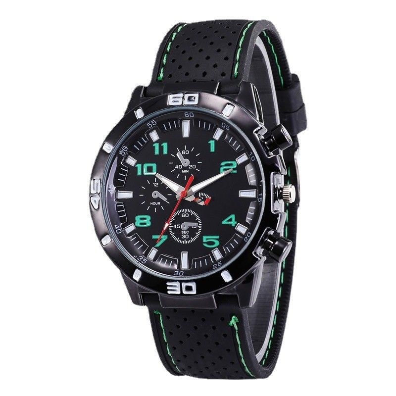 Men's Analog Quartz Watch With Stitched Design Fashionable Style_voghion.com