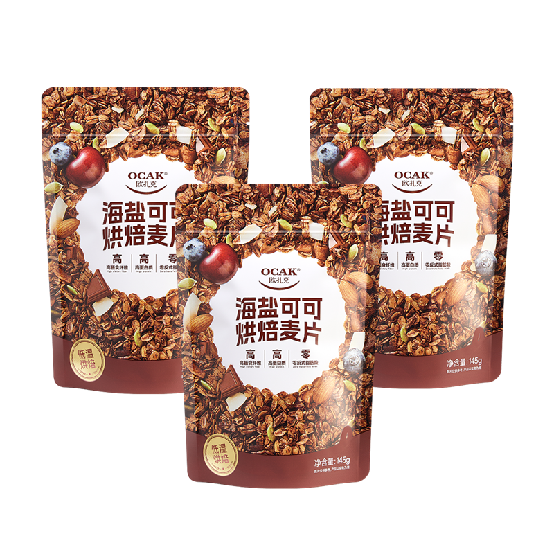 145克欧扎克海盐可可烘焙麦片*3