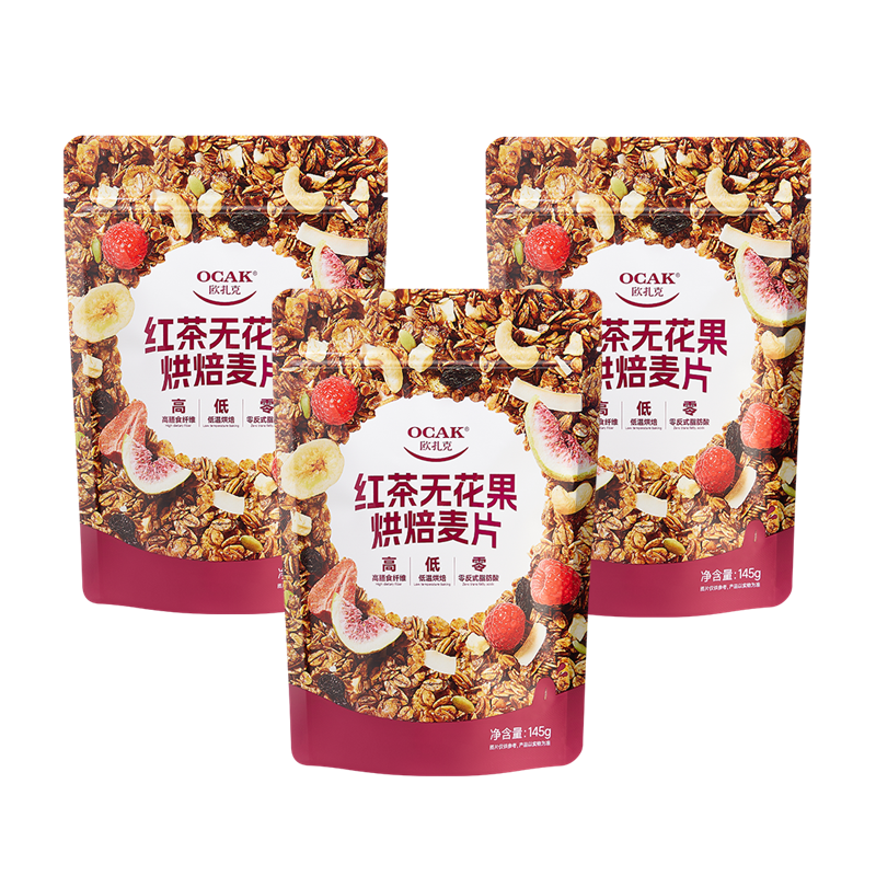 145克欧扎克红茶无花果烘焙麦片*3