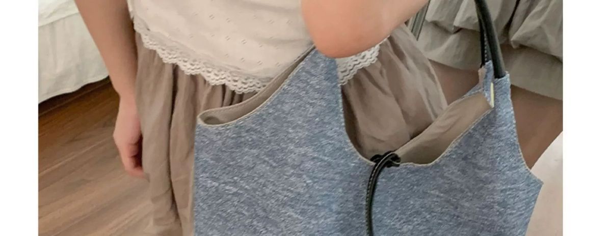 CHARHP&KEJNT Sac fourre-tout à épissure de niche coréenne pour femmes, nouveau sac à bandoulière simple pour les déplacements quotidiens_voghion.com