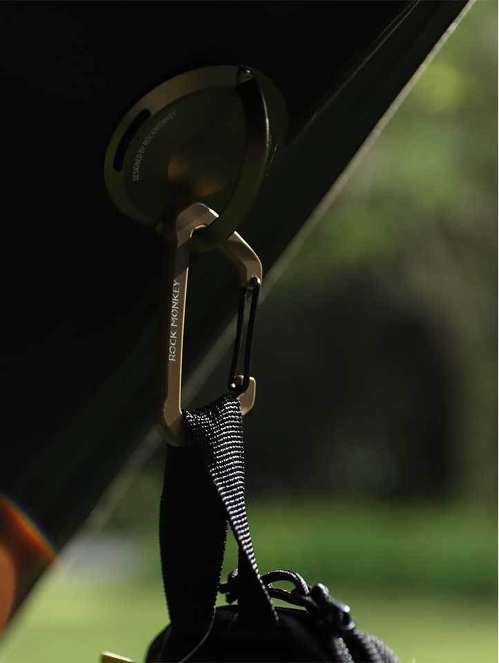 ROCK MONKEY Outdoor Camping D-vormige zinklegering sleutelhanger rugzak waterfles multifunctionele wandelhaak_voghion.com