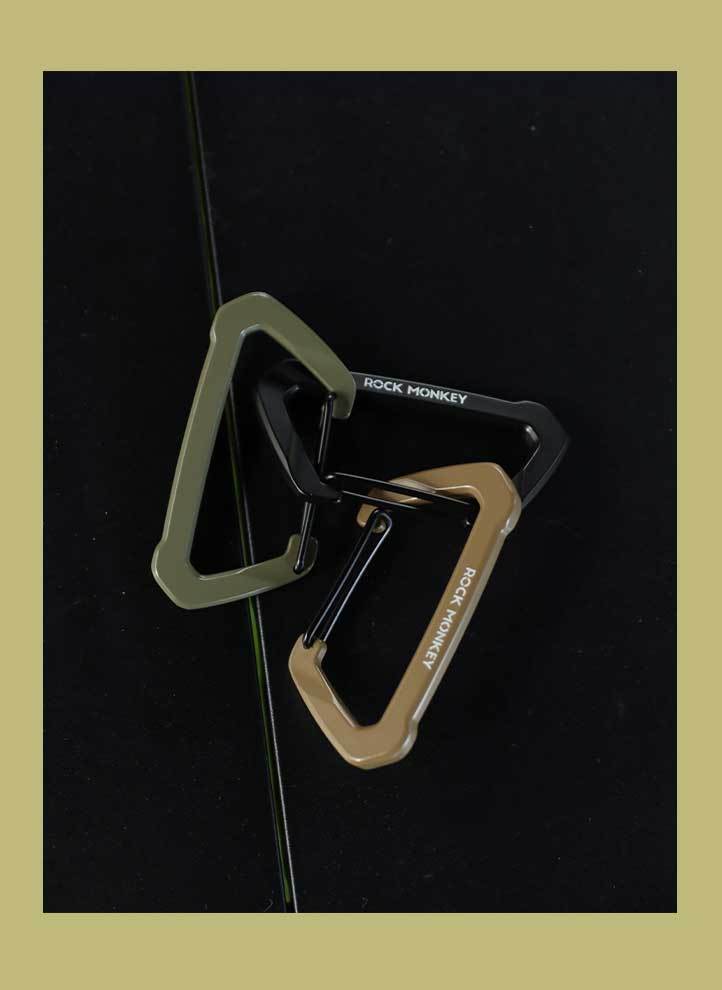 ROCK MONKEY Outdoor Camping D-vormige zinklegering sleutelhanger rugzak waterfles multifunctionele wandelhaak_voghion.com