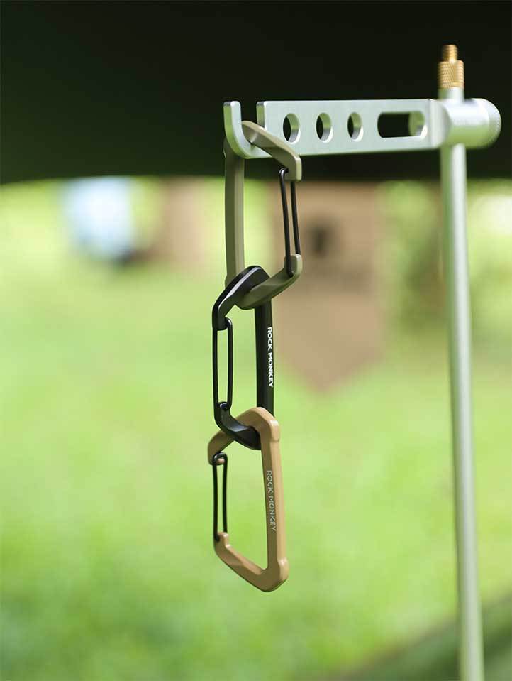 ROCK MONKEY Outdoor Camping D-vormige zinklegering sleutelhanger rugzak waterfles multifunctionele wandelhaak_voghion.com