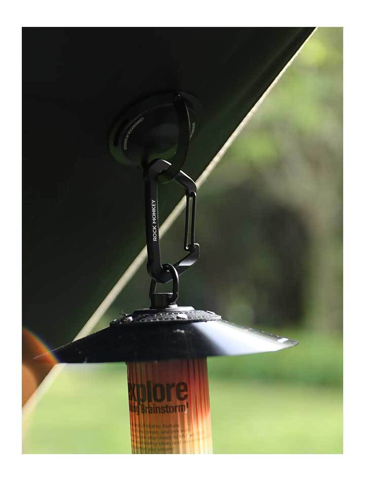 ROCK MONKEY Outdoor Camping D-vormige zinklegering sleutelhanger rugzak waterfles multifunctionele wandelhaak_voghion.com