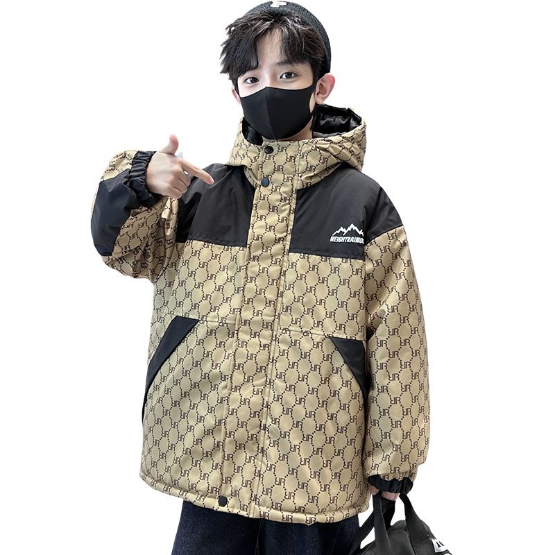 Boys Winter Thickened Coat Cotton Padded Jacket For Older Boys_voghion.com