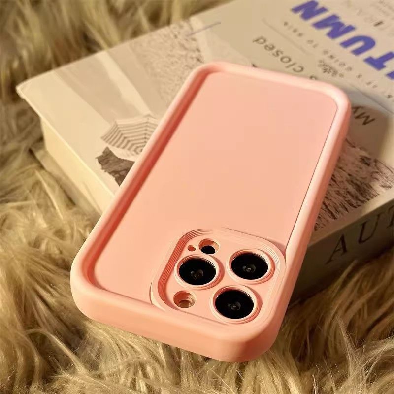 Enfärgad silikon perforerad diamantskydd lämplig för iPhone 15 Promax 14/XS/13 telefonfodral_voghion.com